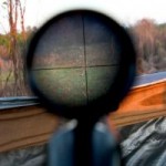 riflescope Using a rifle from a hunting blind